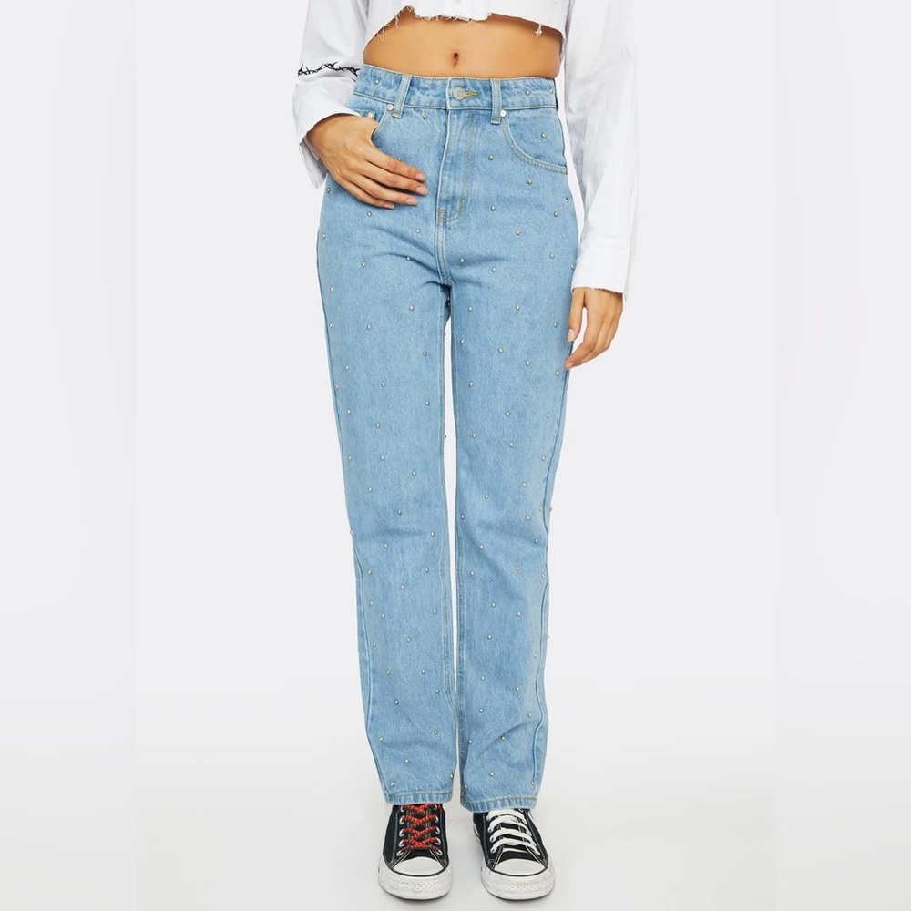 Milk It Studded Mom Jeans